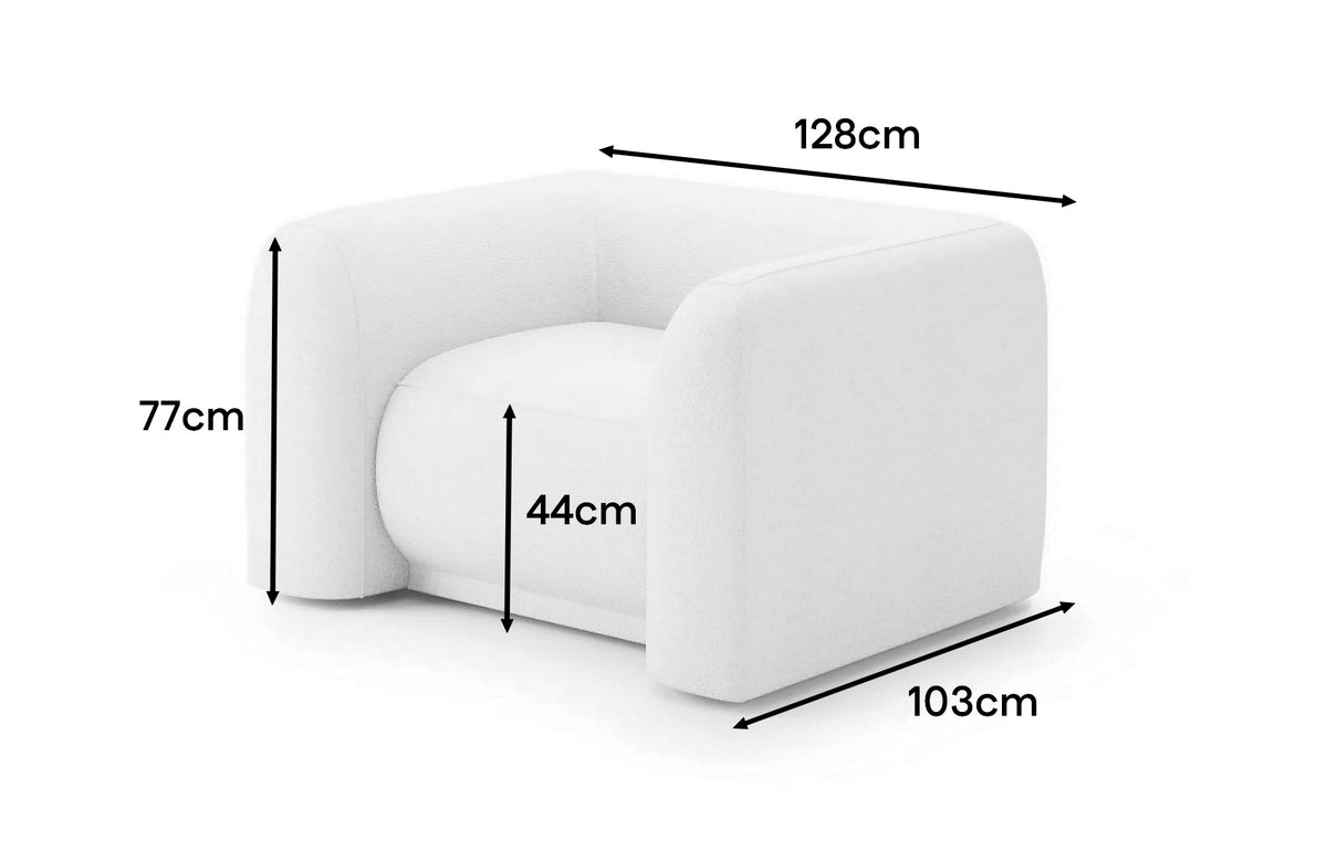 Fauteuil Nébula — dimensions