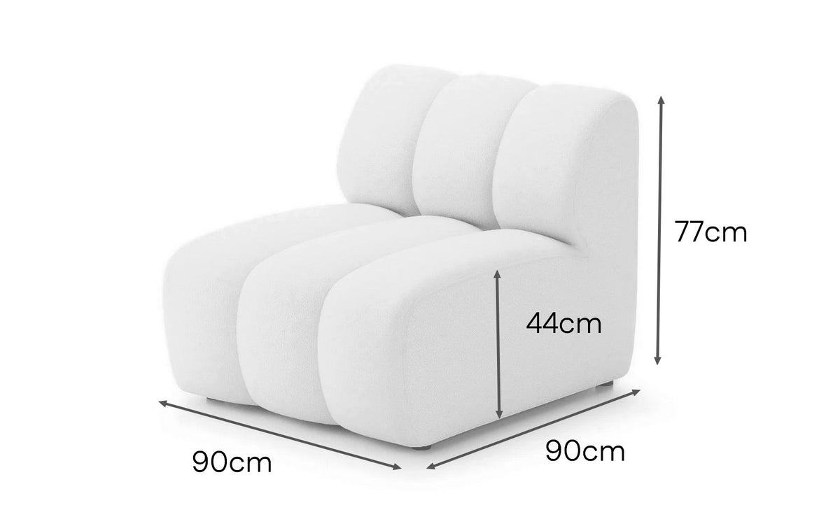 Fauteuil Bellagio — dimensions