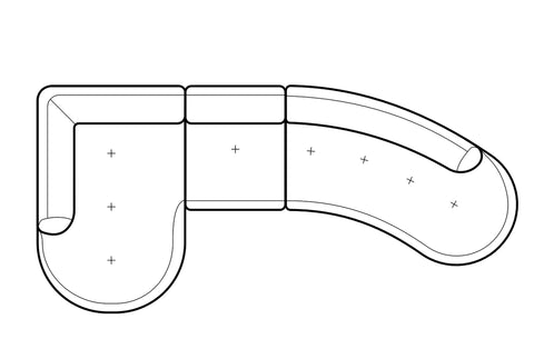Angle gauche avec courbe